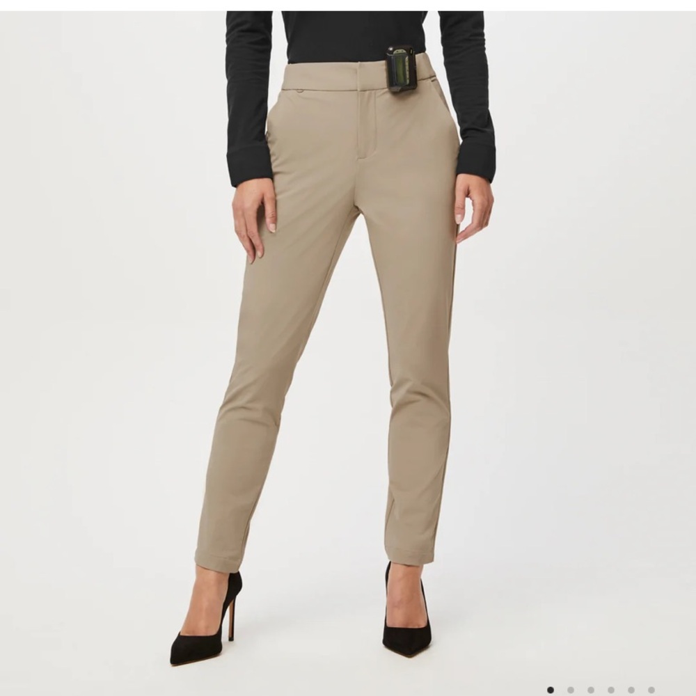 NEW FIGSPRO Skinny Zip Fly Trouser - size XXS Petite, color twill